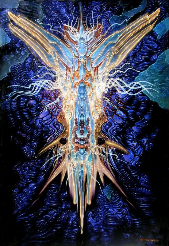 Abstract alien entity artwork