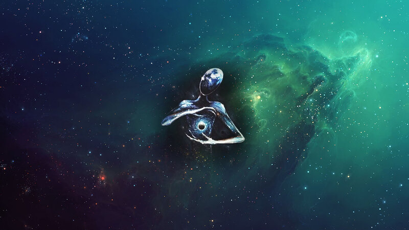 Abstract Alien Figure