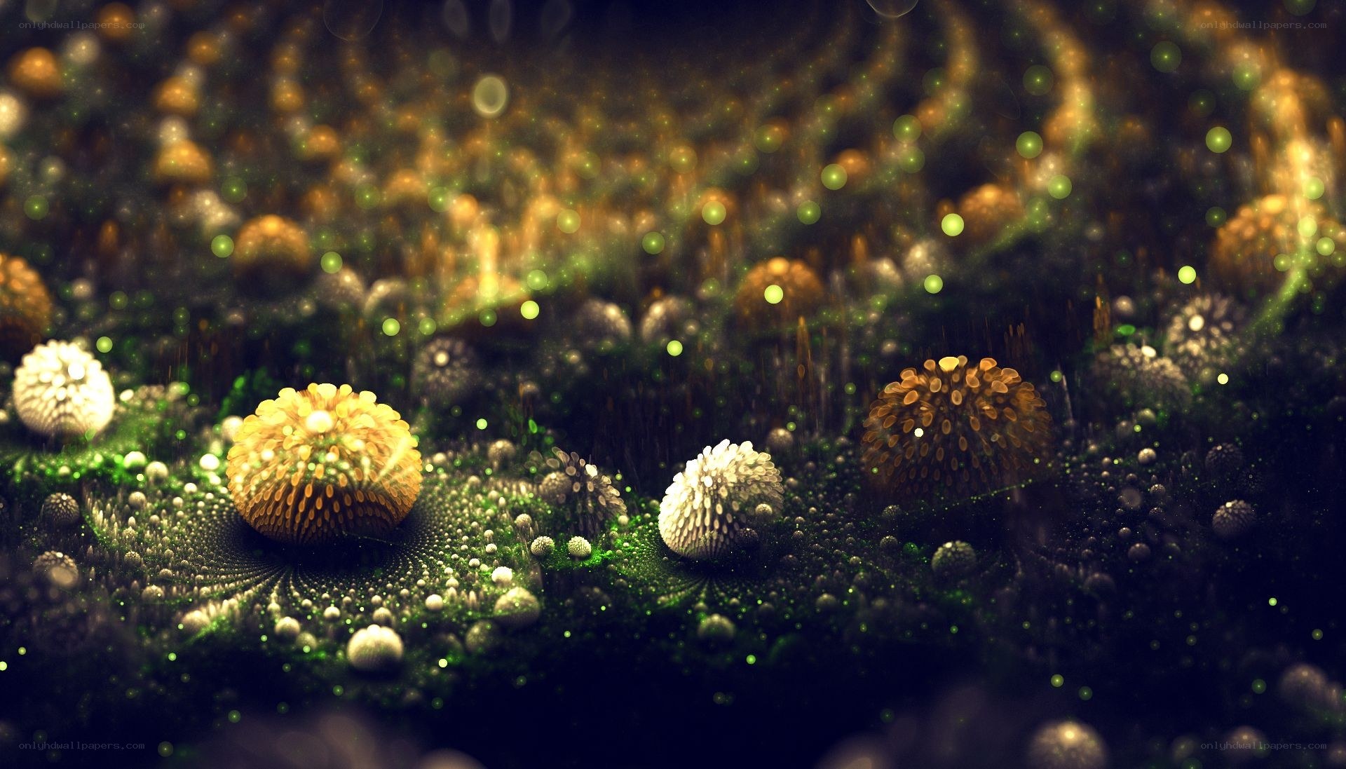 Abstract alien landscape