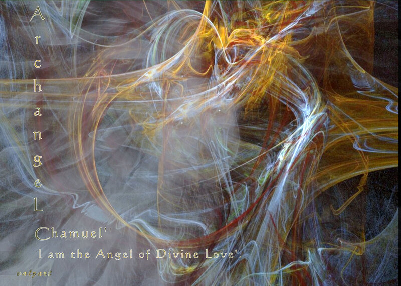 Abstract Angelic Figure — Yellow