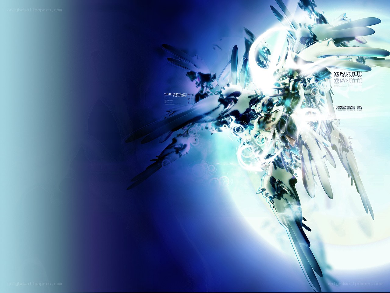 abstract angelic figure