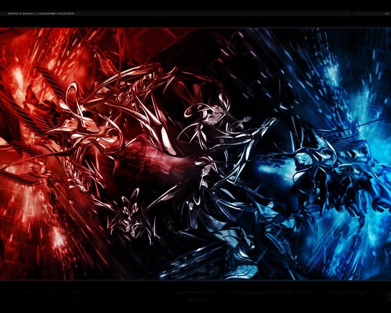 Abstract Angelic Figures