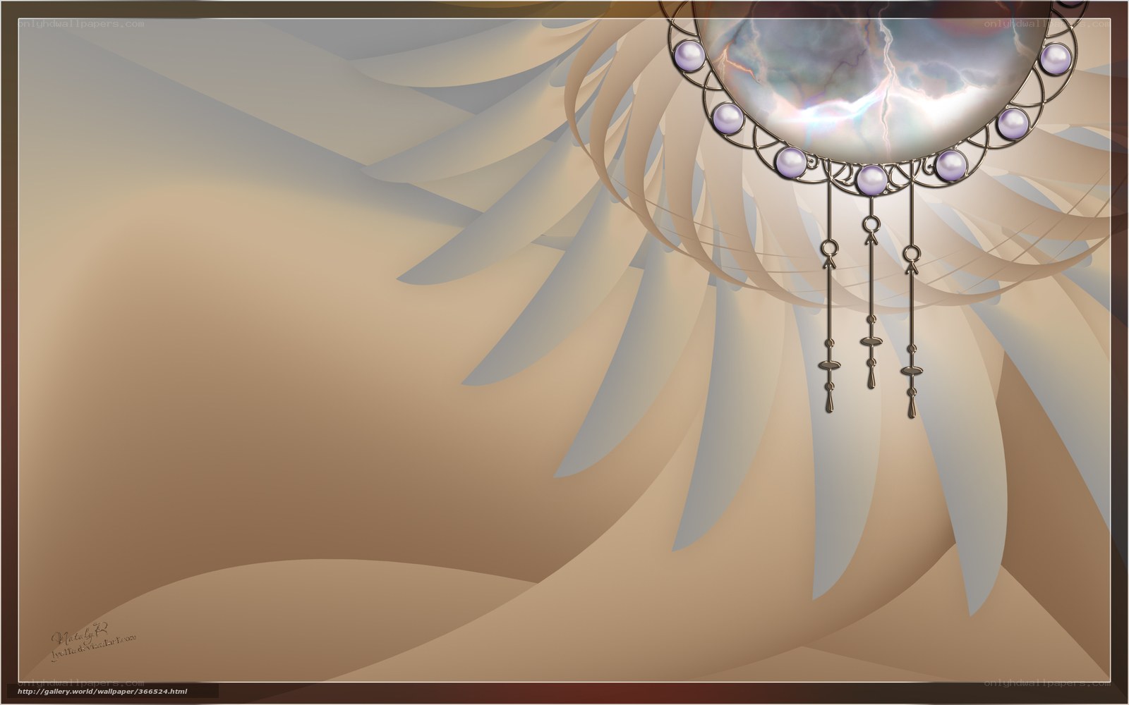 abstract angelic ornament design