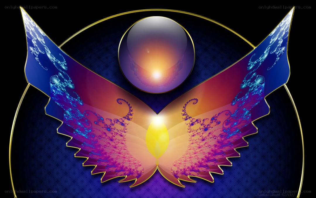 Abstract angelic wings design