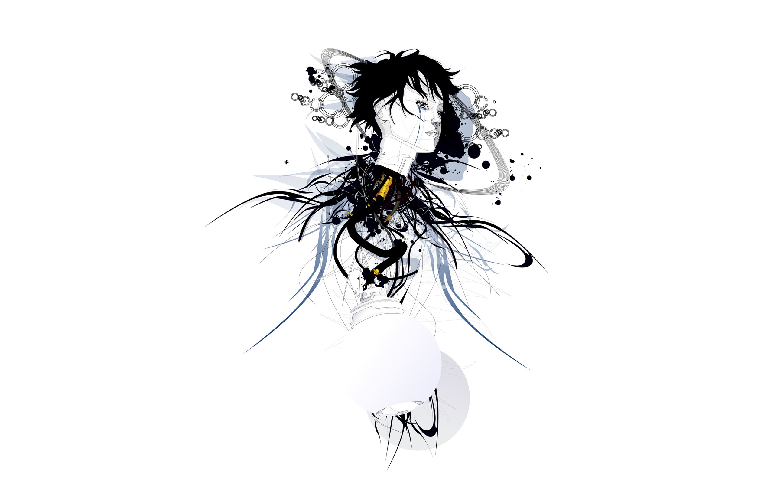 abstract anime character art
