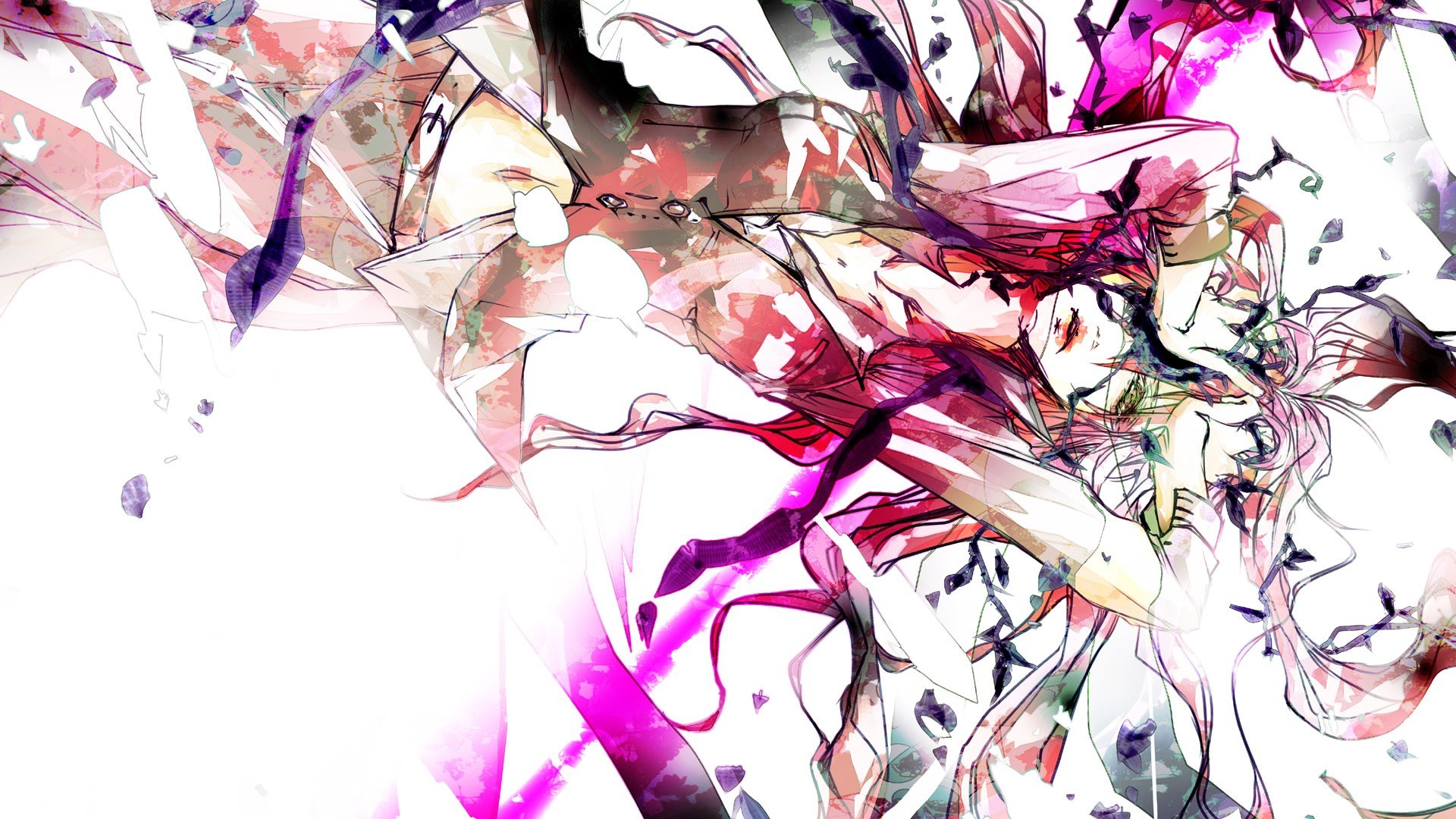 abstract anime character art
