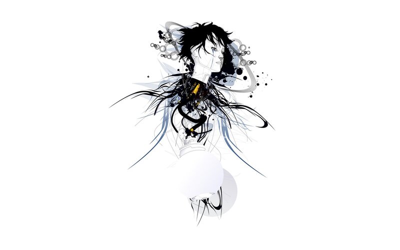 abstract anime character art