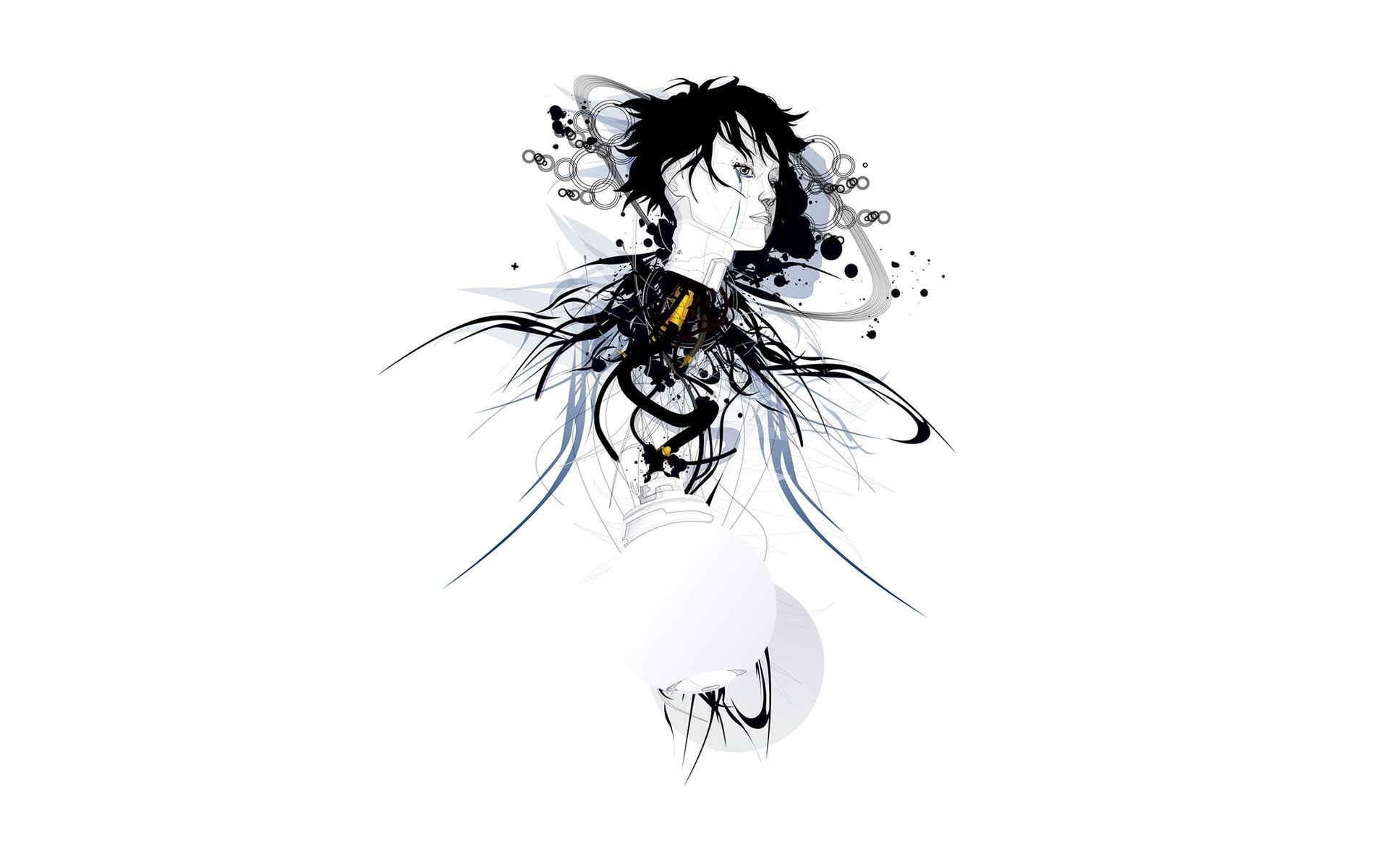 abstract anime character art