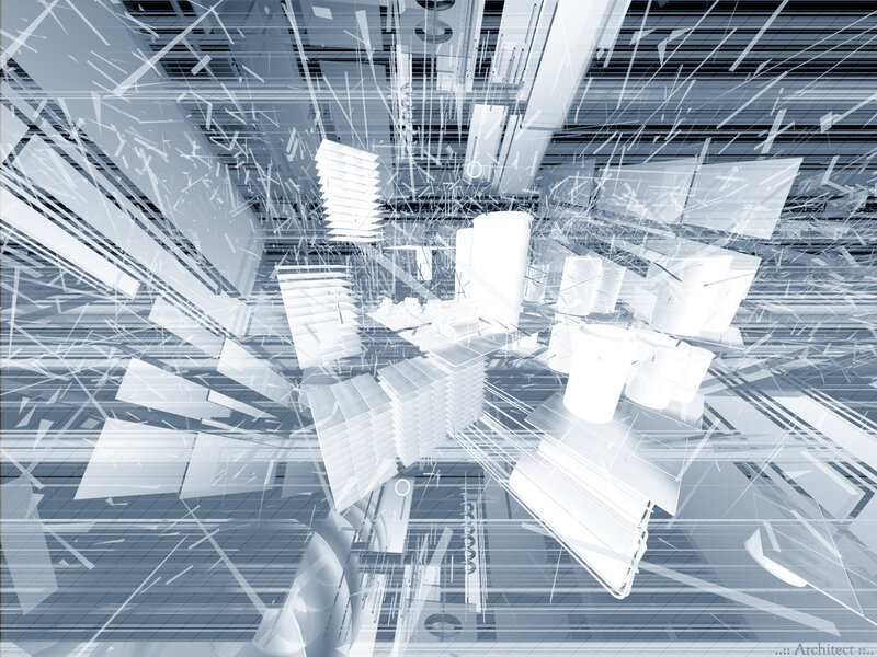 abstract architectural blueprint