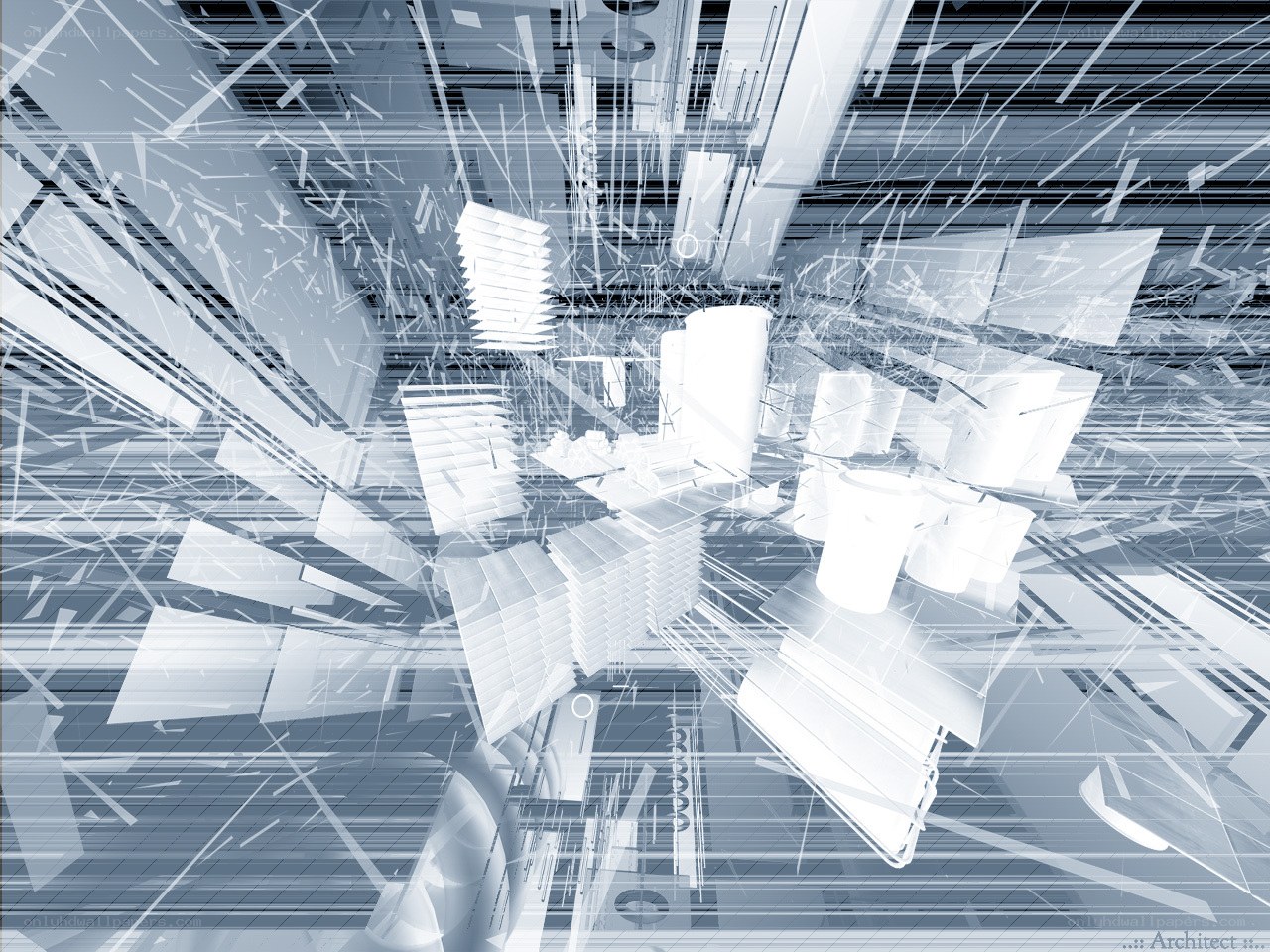 abstract architectural blueprint