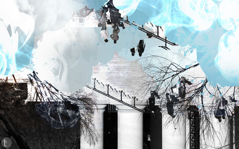 abstract architectural collage