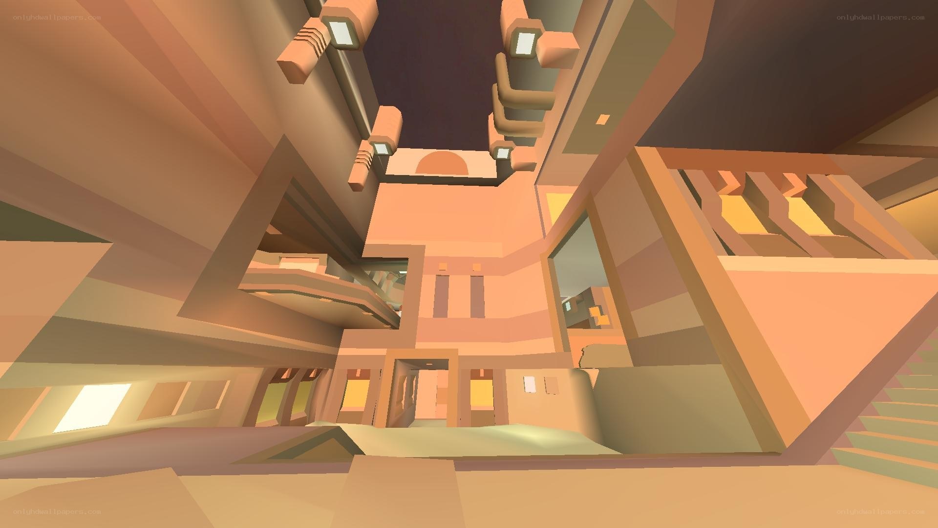 abstract architectural interior