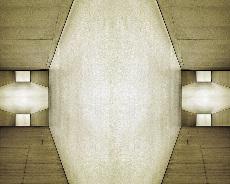 Abstract Architectural Interior — Beige