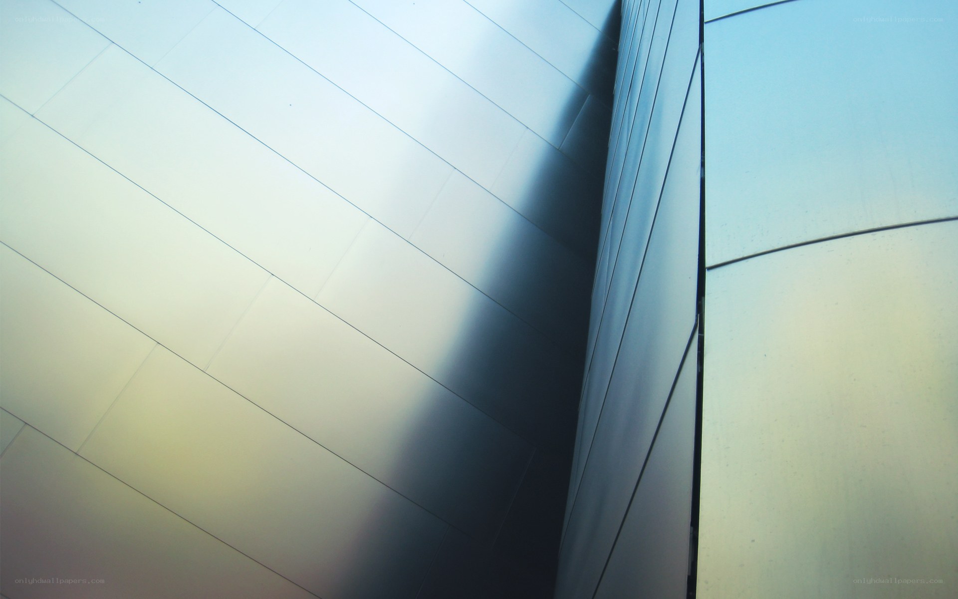Abstract architectural metal panels