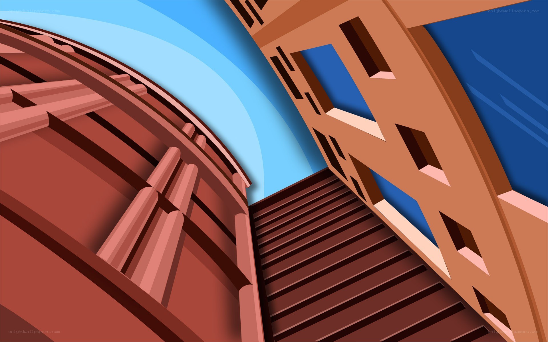 abstract architectural perspective
