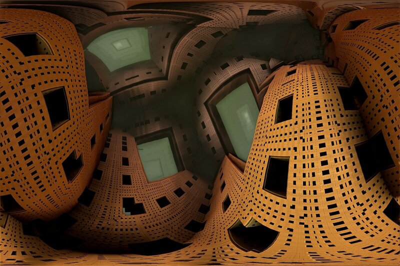 Abstract Architectural Structure — Brown