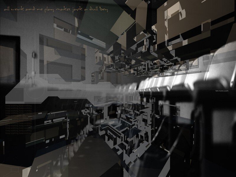 abstract architectural visualization