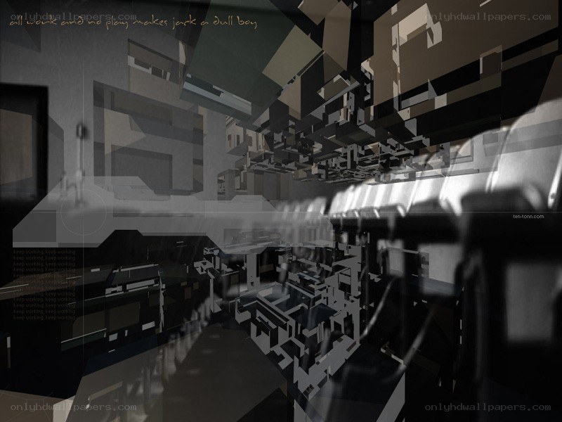 abstract architectural visualization
