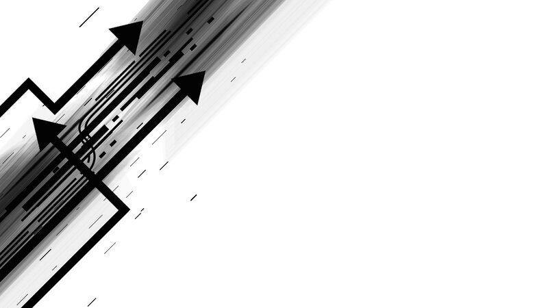 Abstract Arrow Design — Black