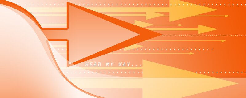 Abstract Arrow Design — Orange, Dynamic