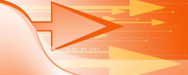 Abstract Arrow Design — Orange