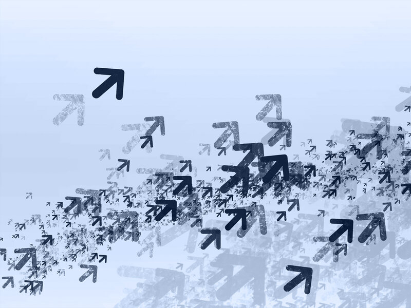 Abstract Arrow Pattern — Blue