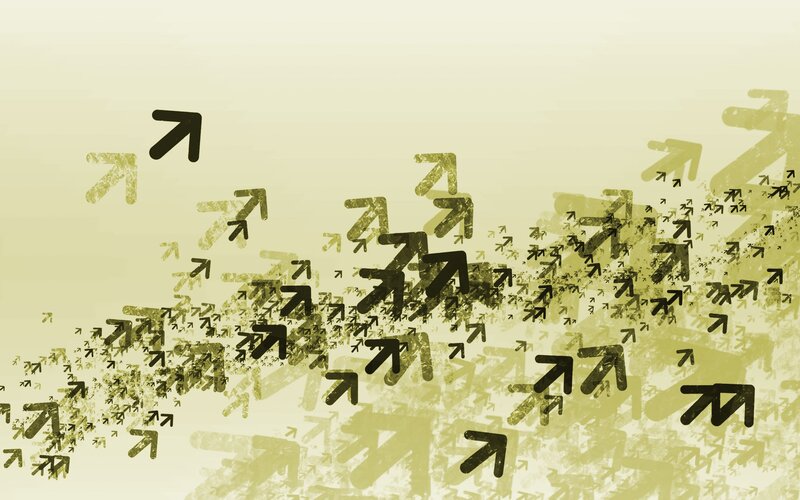 Abstract Arrow Pattern — Yellow