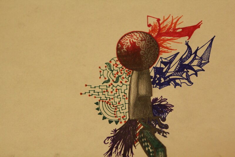abstract art with colorful patterns