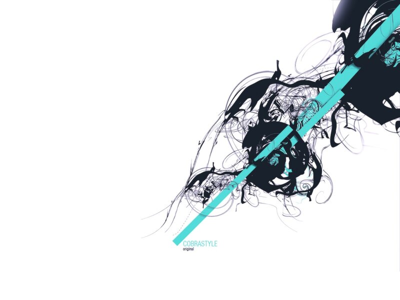 abstract art with teal lines