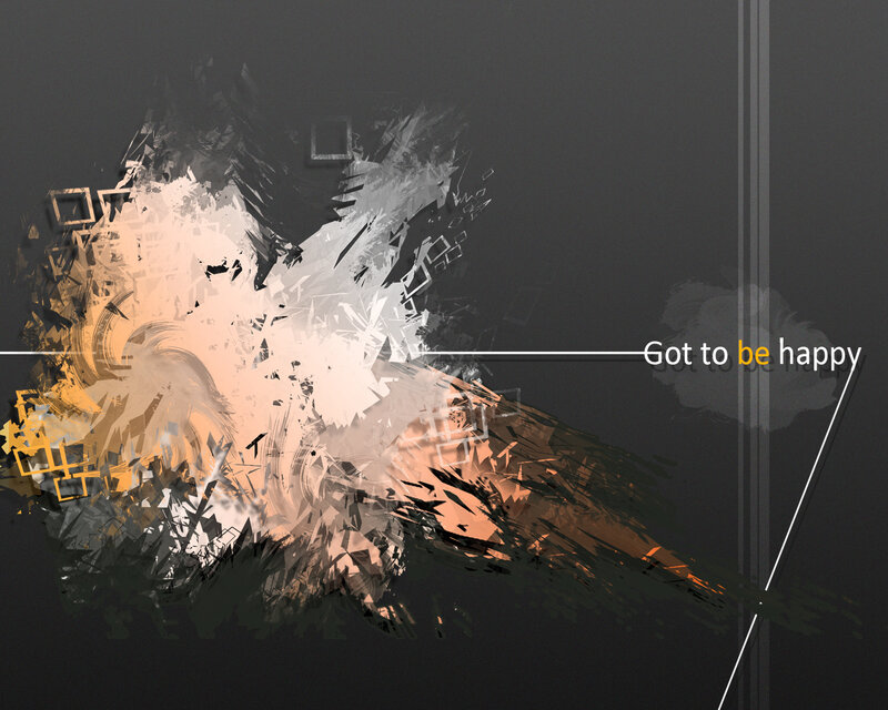 abstract art with text