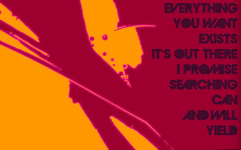 abstract art with text