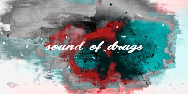 Abstract Art with Text — Red