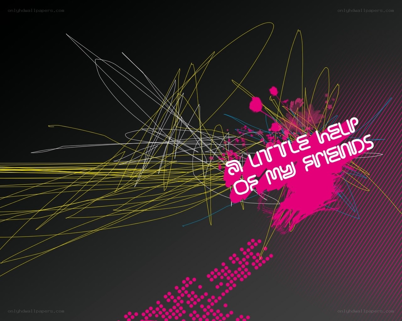 abstract art with text