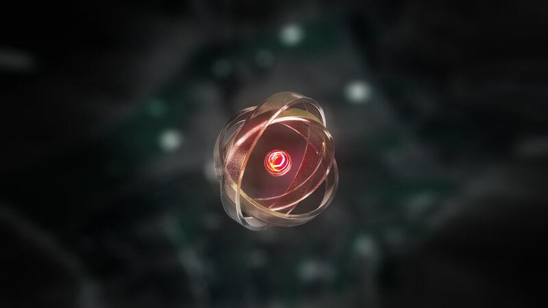Abstract atomic structure visualization
