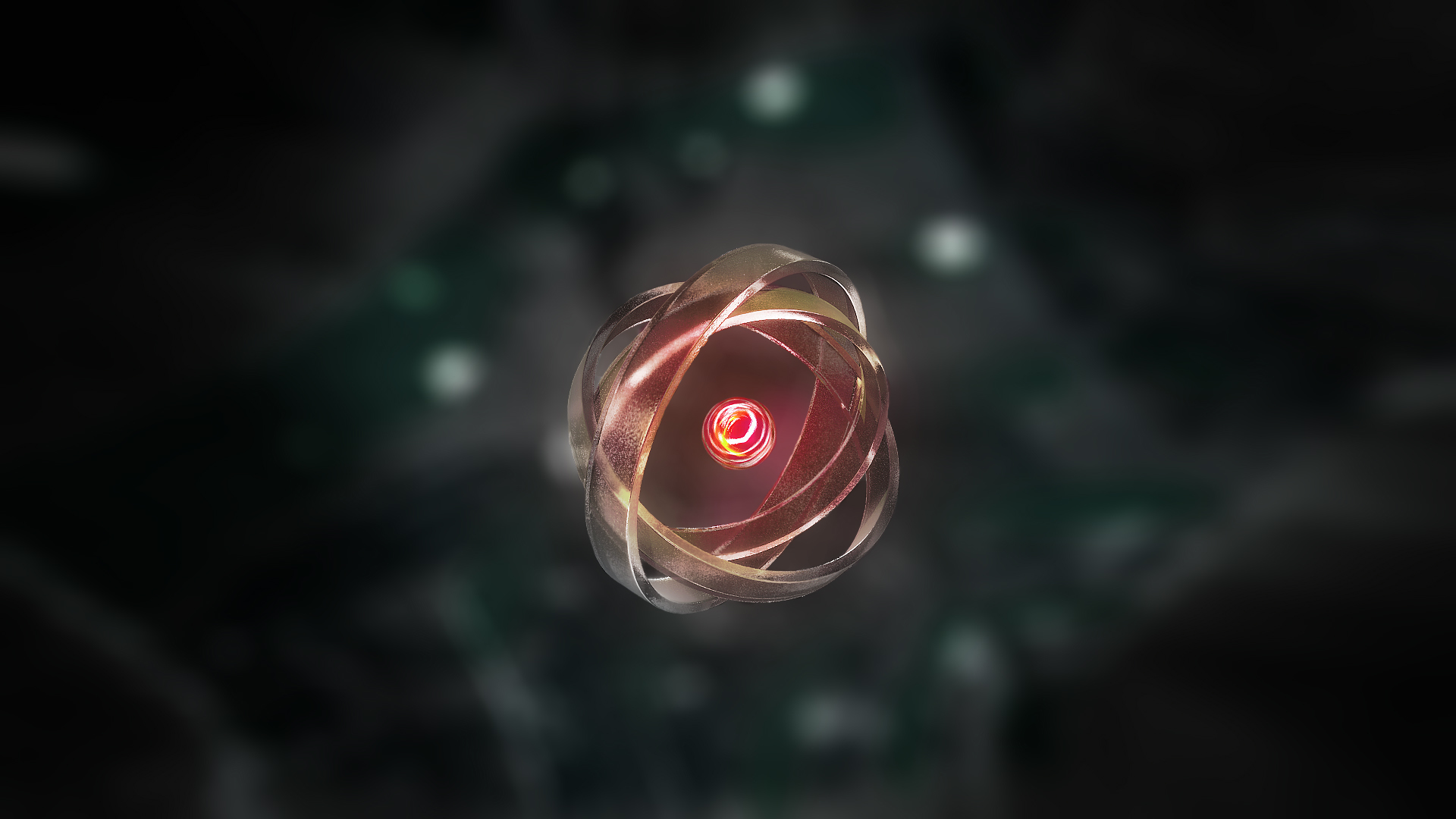 Abstract atomic structure visualization