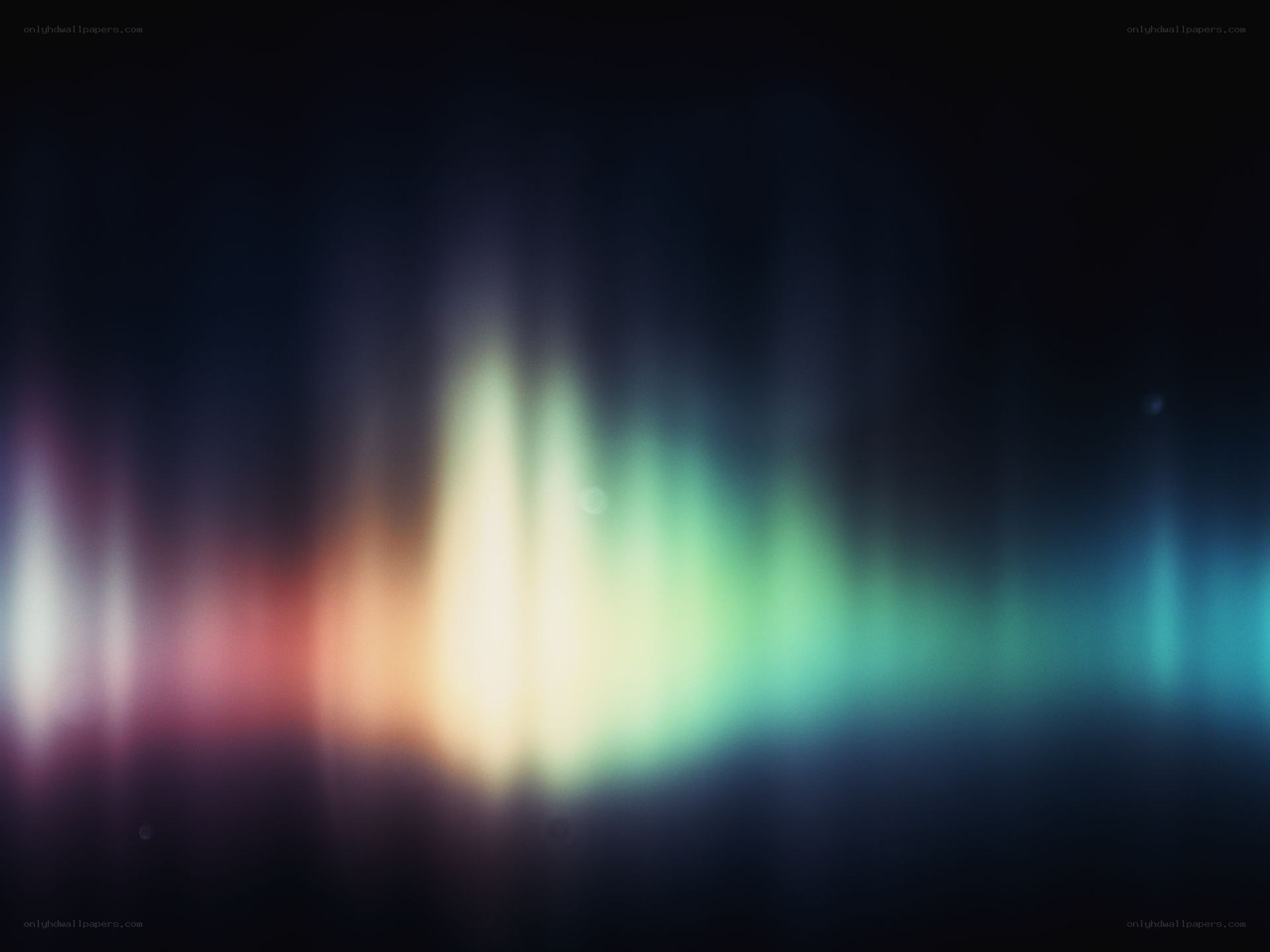 Abstract aurora light display