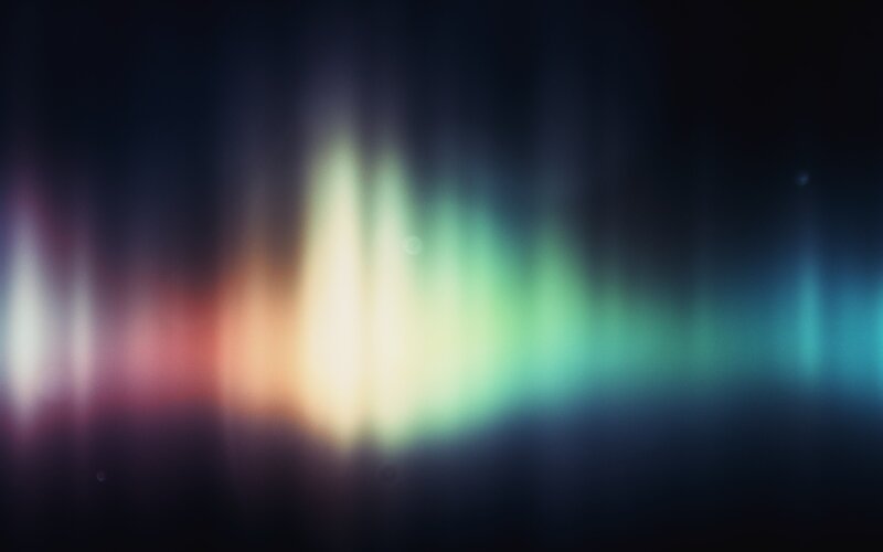 abstract aurora light display