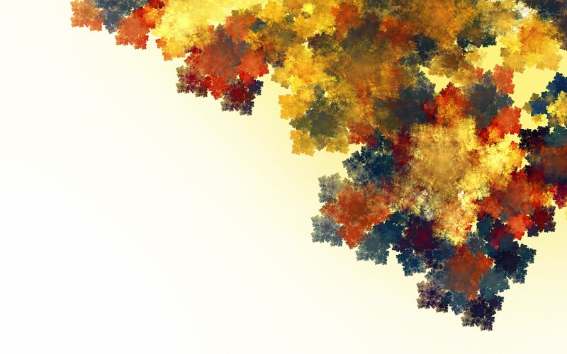 abstract autumn fractal pattern