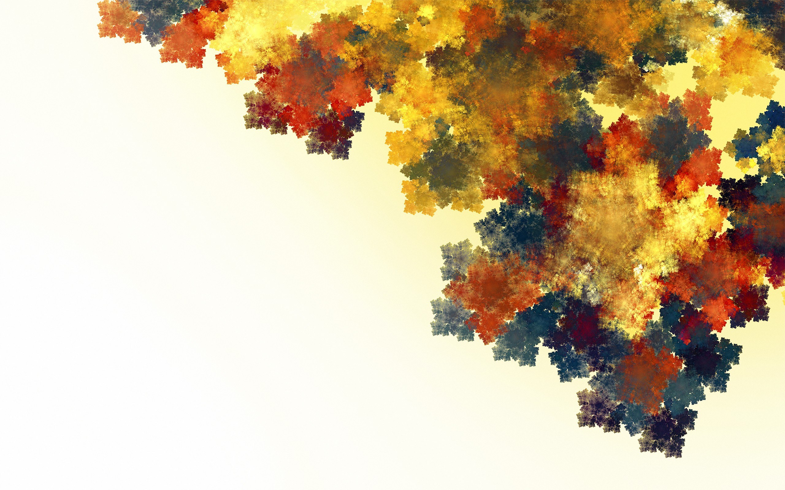 abstract autumn fractal pattern
