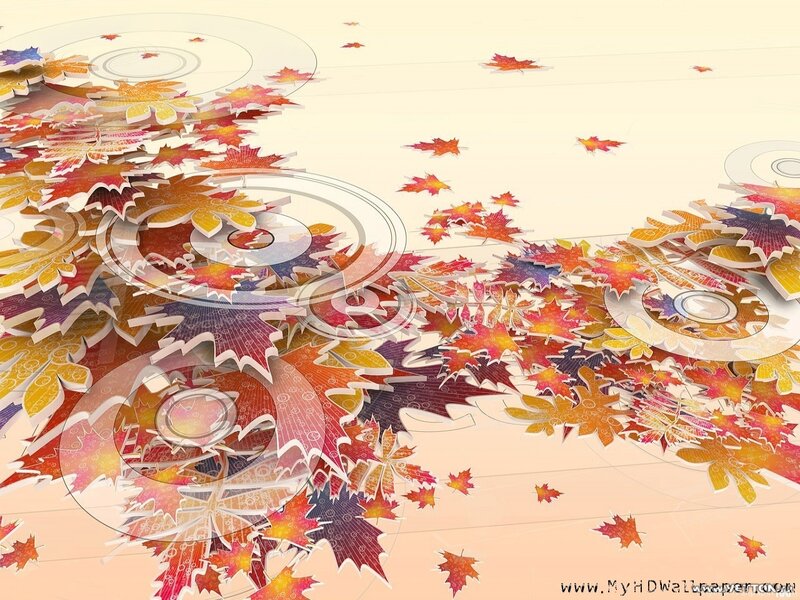 abstract autumn leaf design