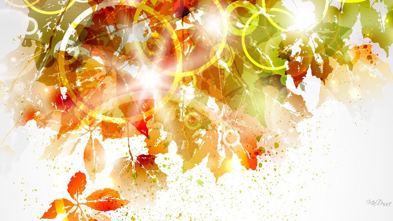 Abstract Autumn Leaves