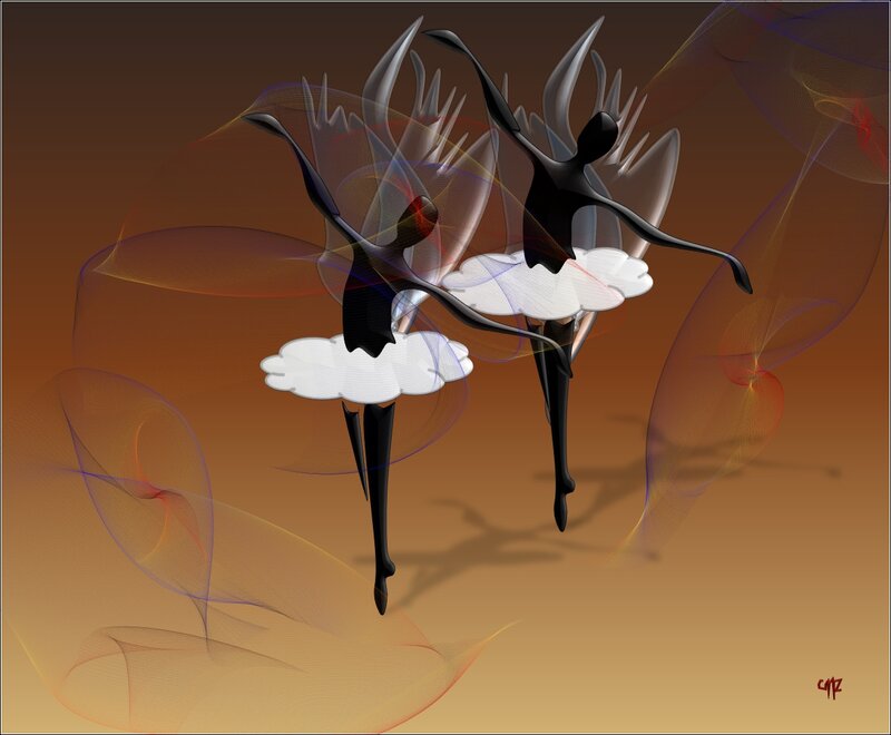 Abstract Ballet Dancers