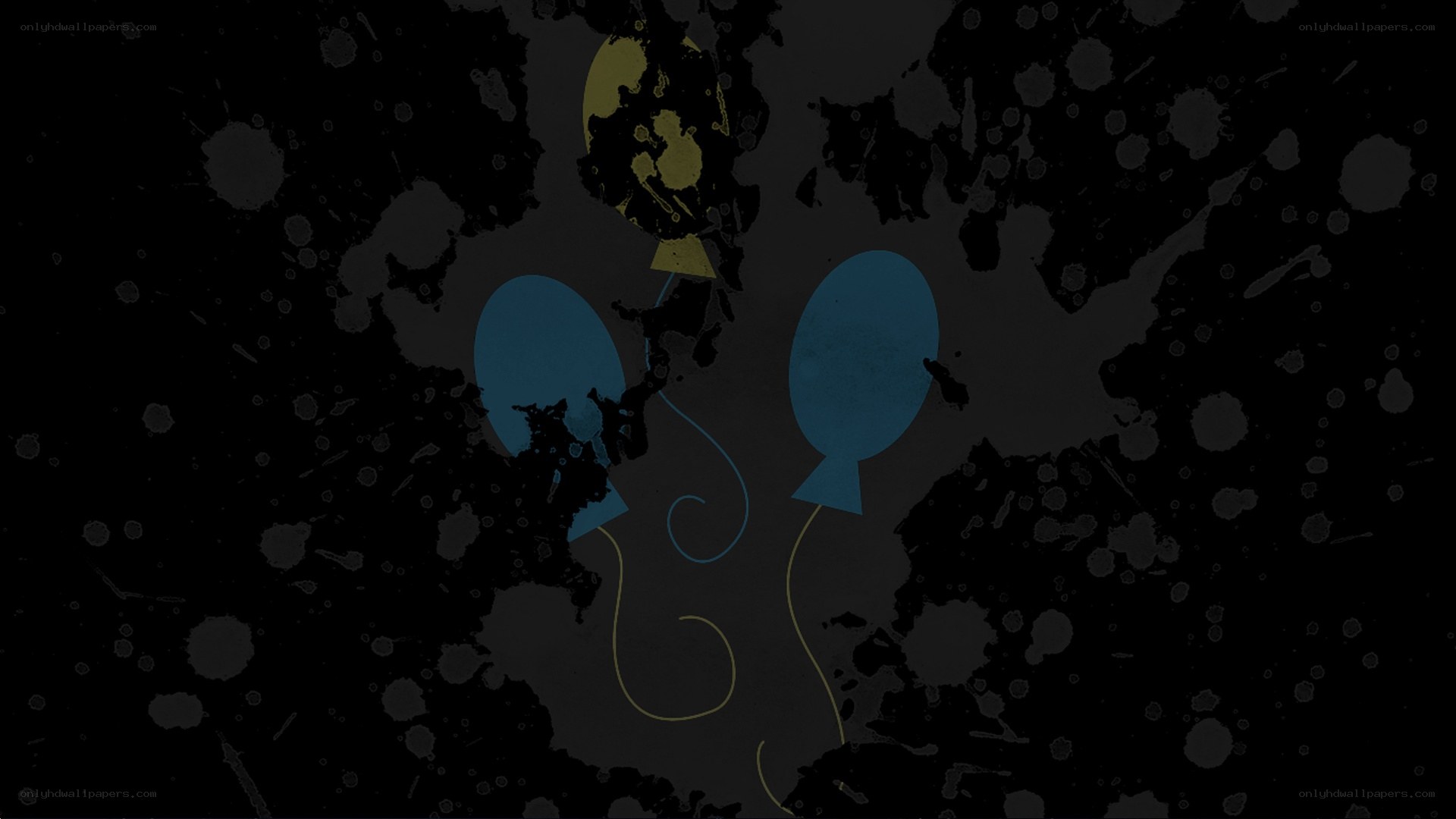 abstract balloon splatter art