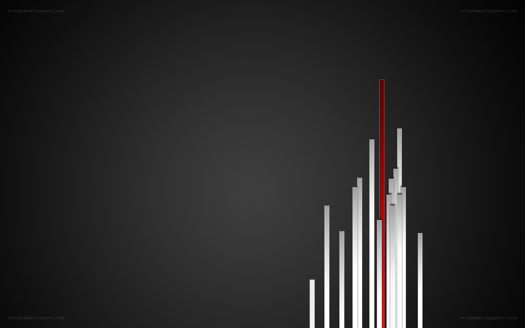 Abstract bar graph design