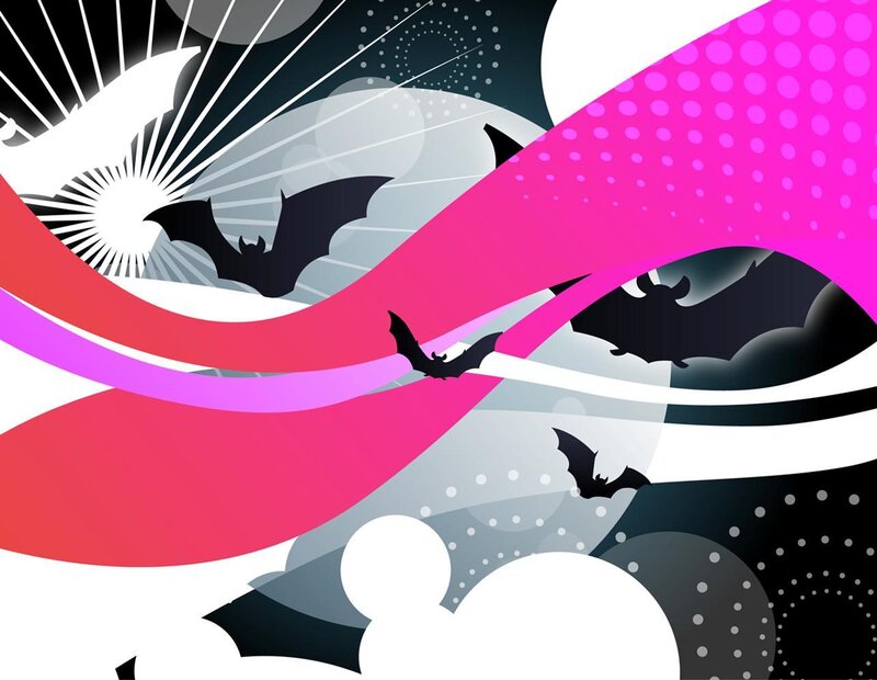abstract bat design