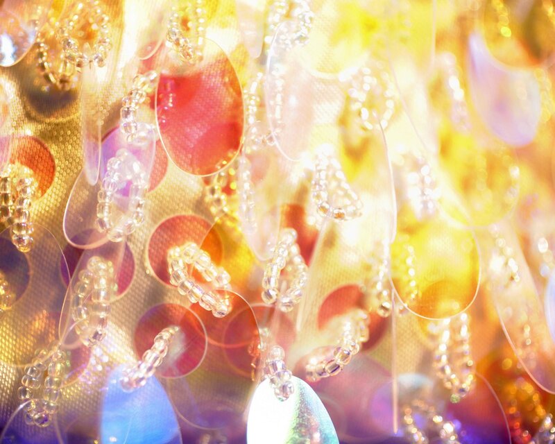 Abstract beaded pattern