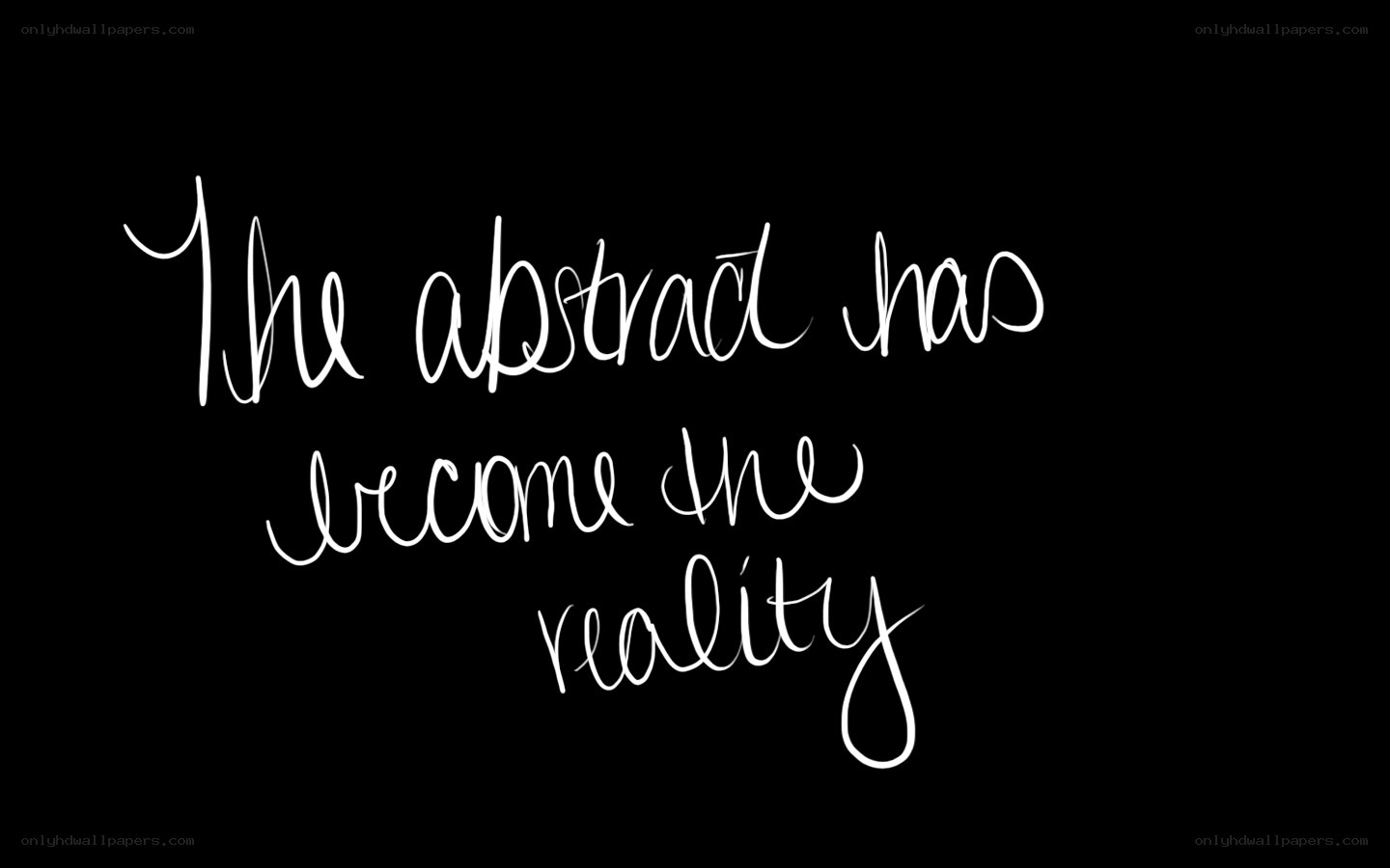 abstract becomes reality