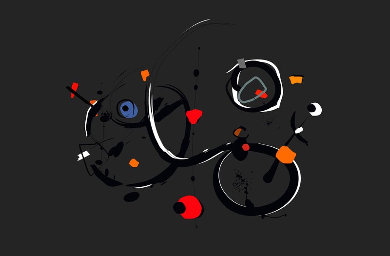 Abstract Bicycle Design — Black