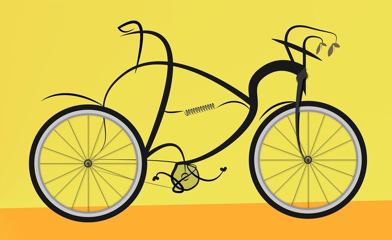 abstract bicycle illustration