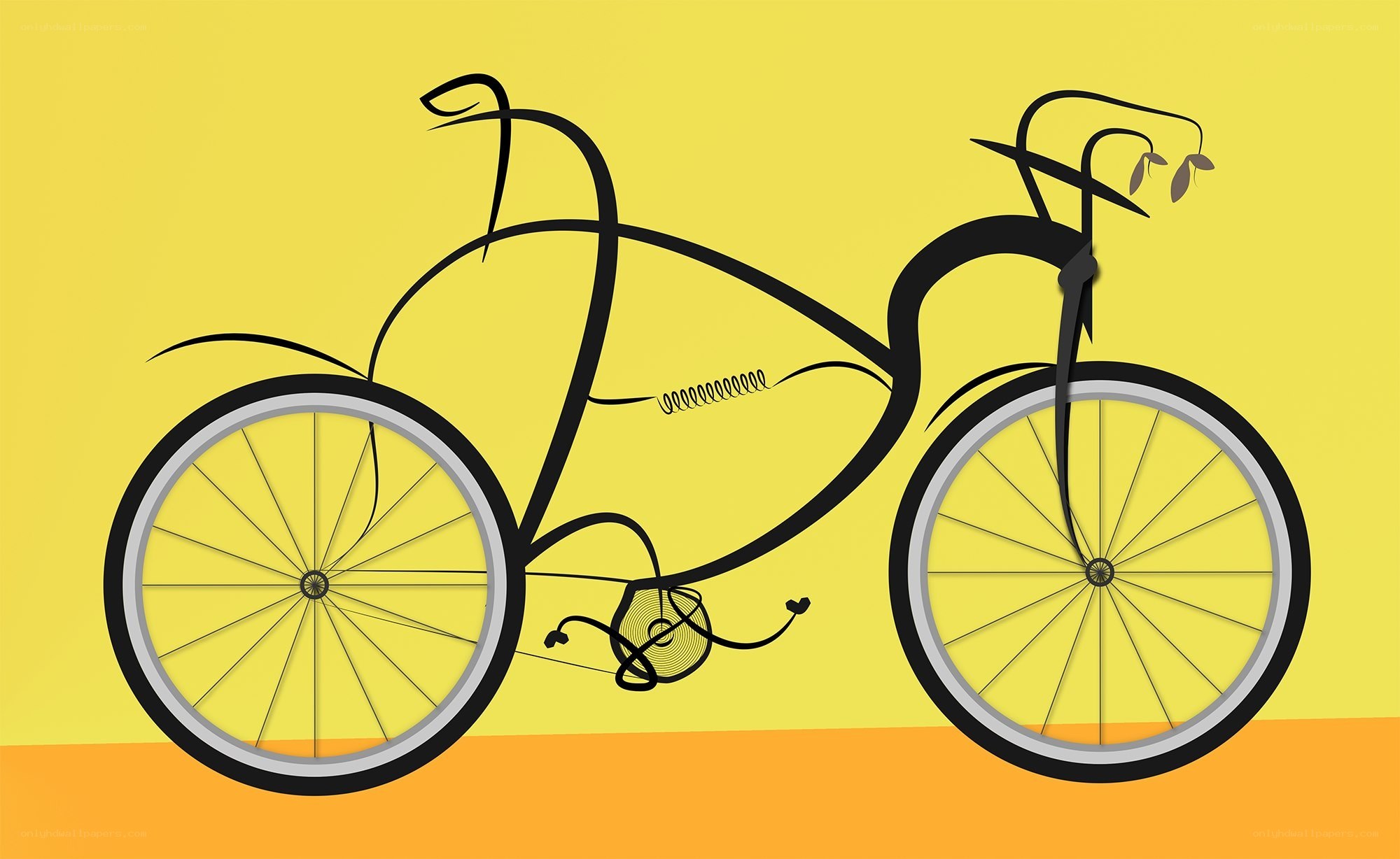 abstract bicycle illustration